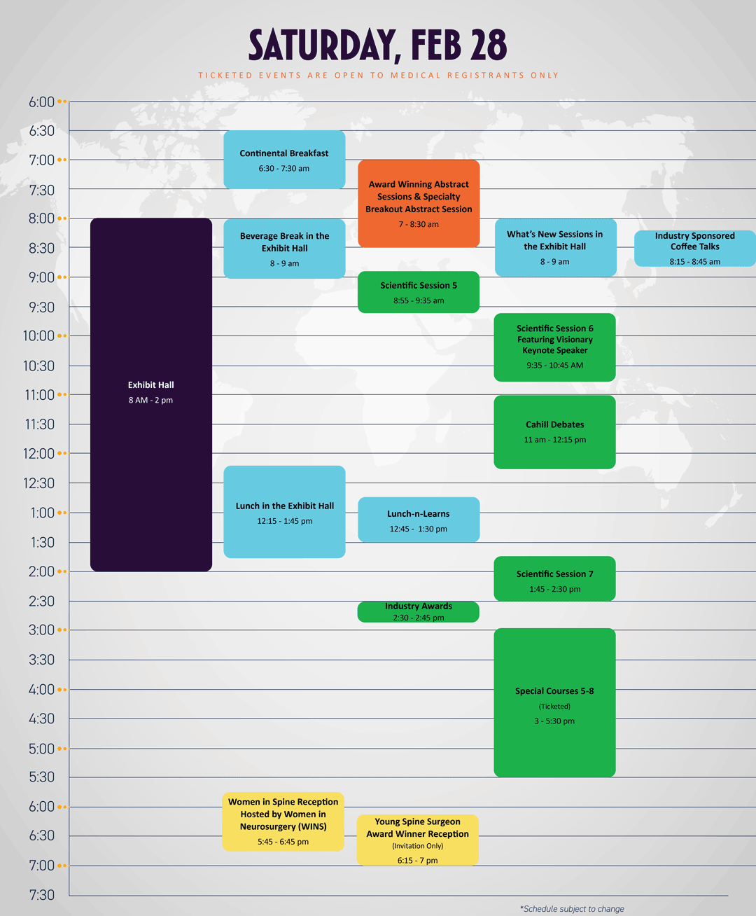 Spine 2026 Schedule at a Glance Saturday web ready
