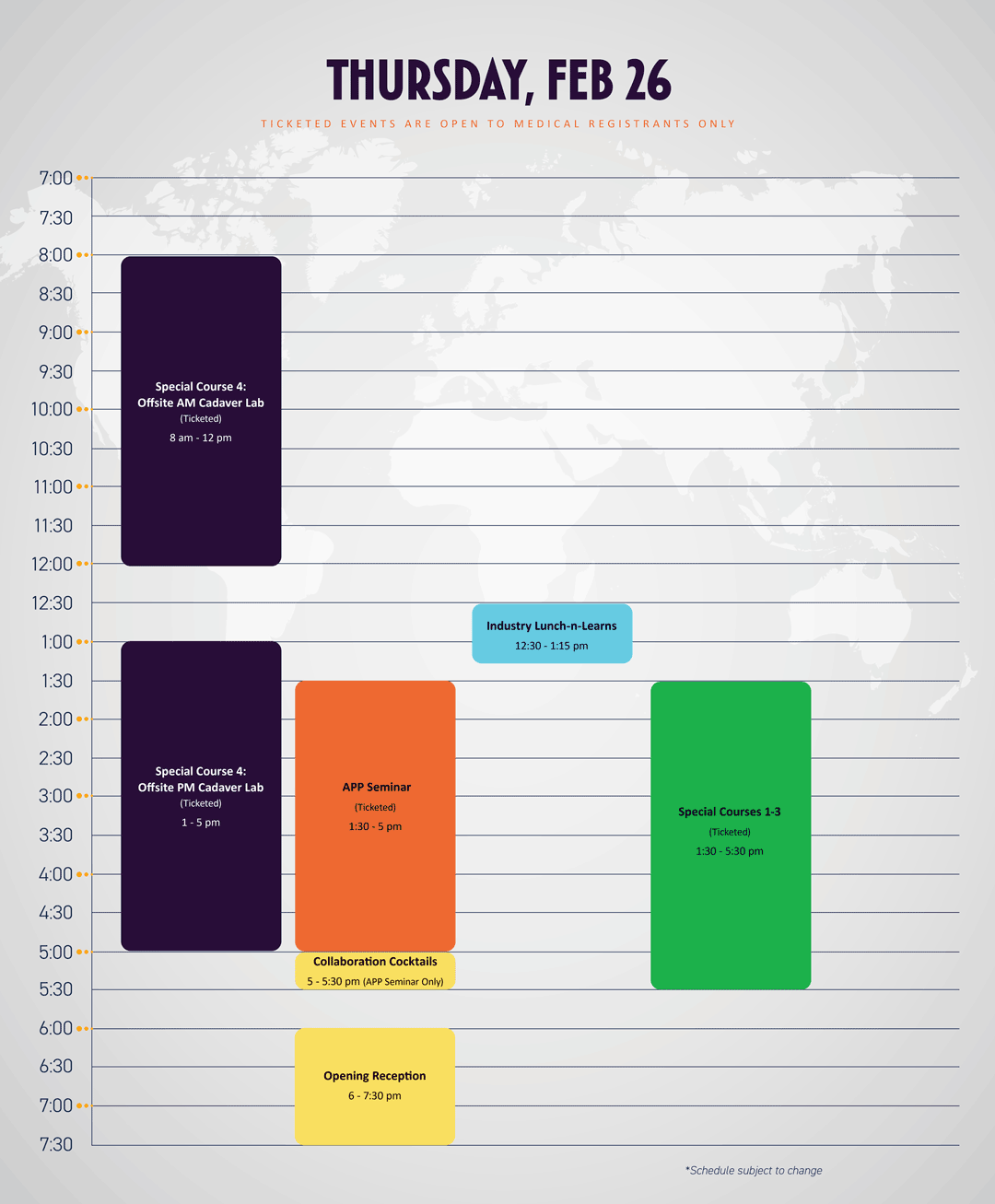 Spine 2026 Schedule at a Glance Thursday web ready
